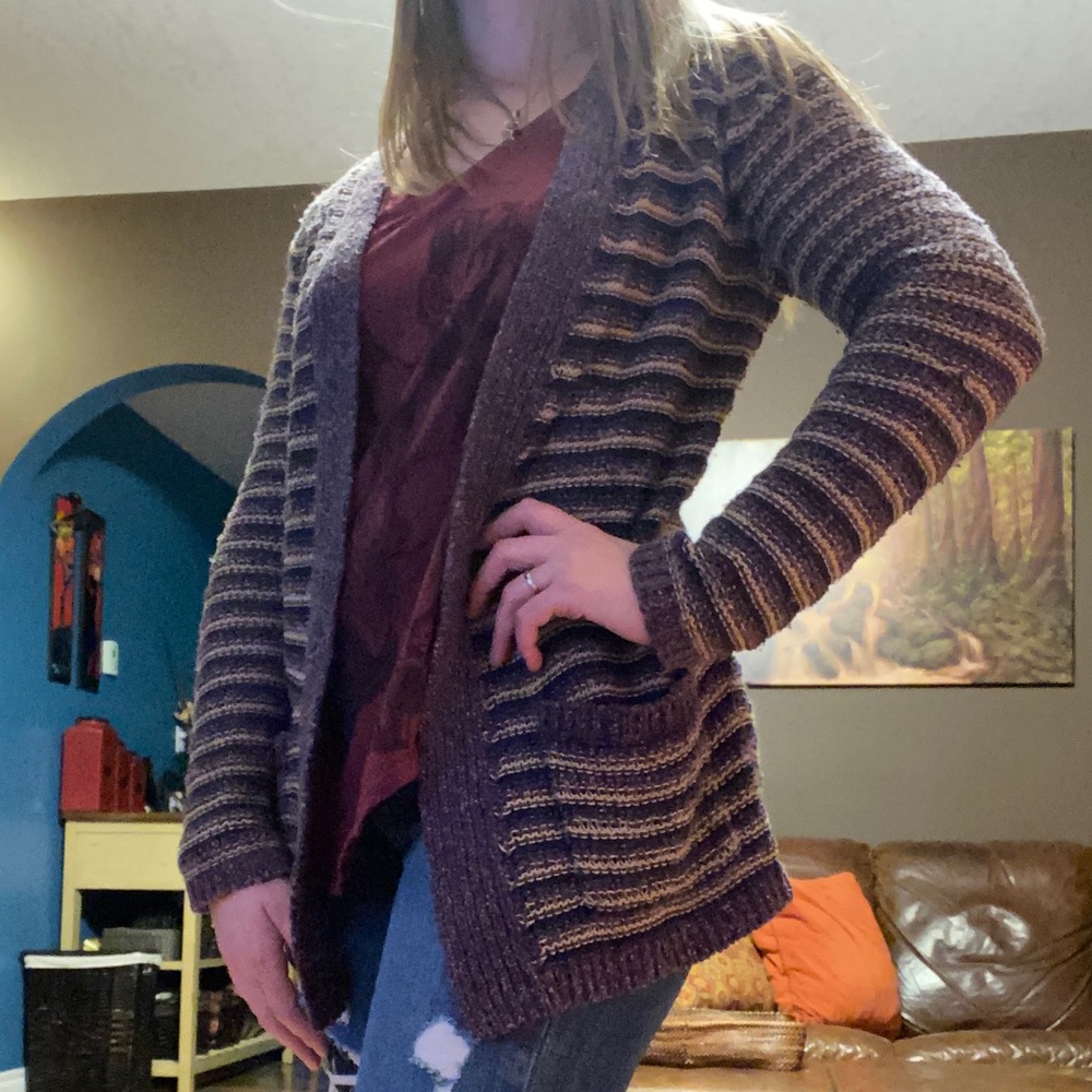 Lucky Brand Striped Cardigan